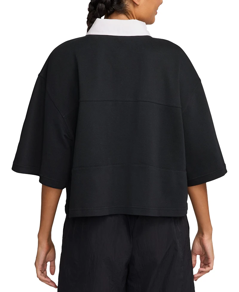 Nike Sportswear Women's Short-Sleeve Oversized Polo Top