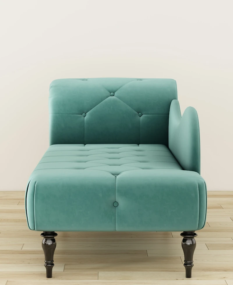 Gold Sparrow 32" Polyester Napa Diamond Tufted Chaise Lounge, Created for Macy's