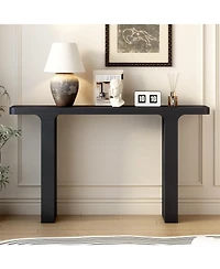 Streamdale Elegant Acacia Veneer Entryway Table,Suitable For Entryway, Hallway, Living Room, Foyer, Corridor