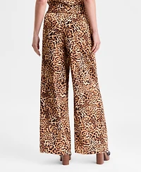 I.n.c. International Concepts Women's Cheetah-Print Wide-Leg Pants, Exclusively at Macy's