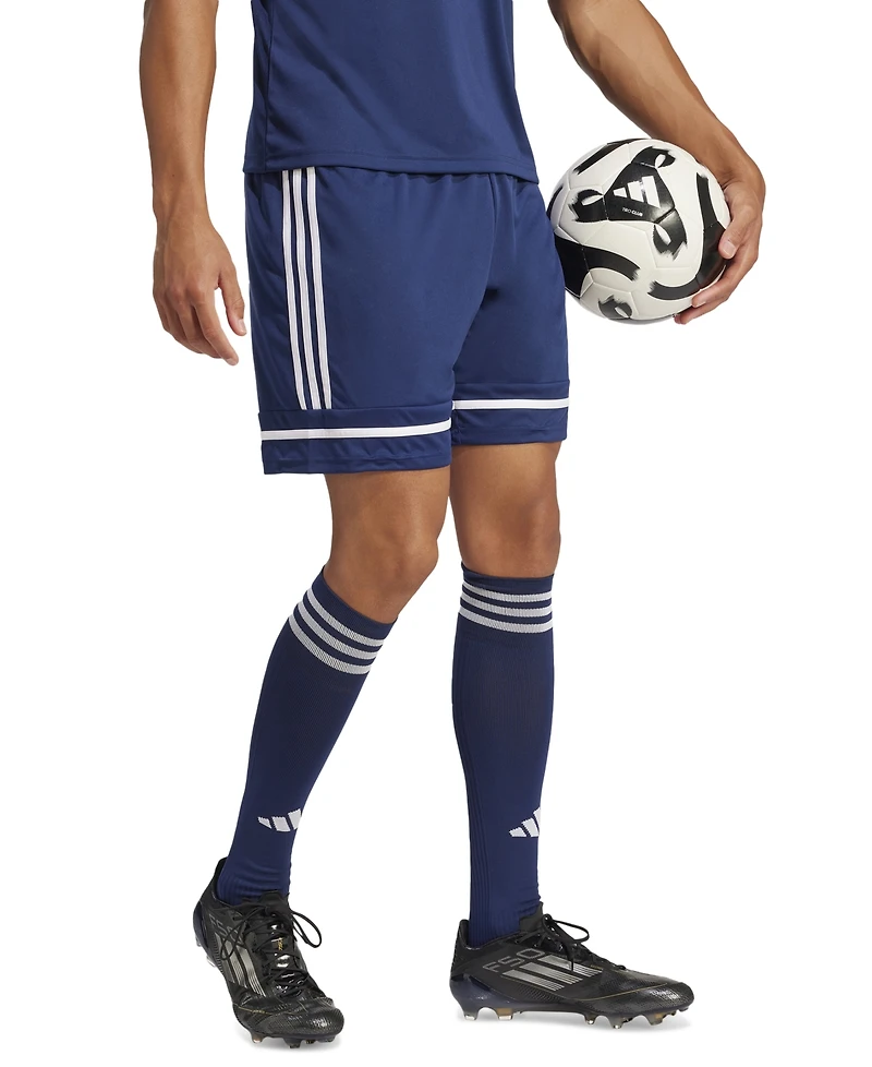 adidas Men's Regular-Fit Squad 25 Logo Shorts