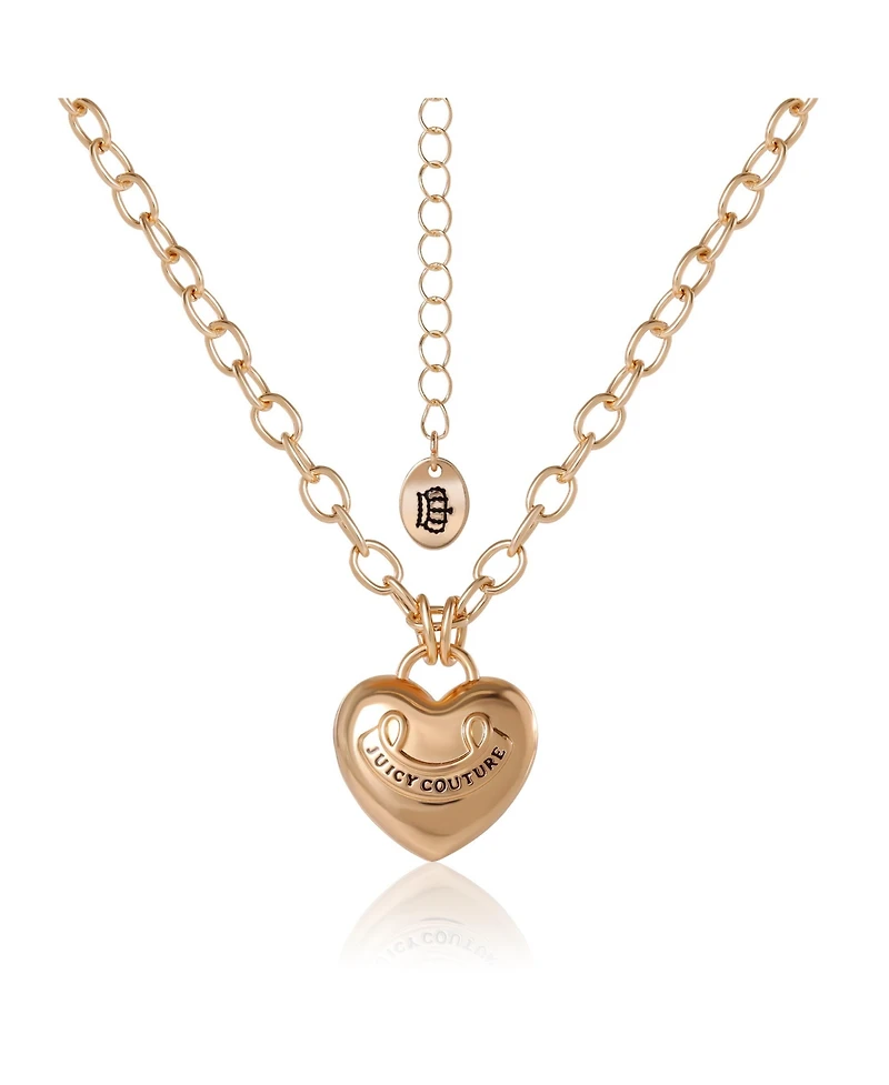 Juicy Couture Gold-Tone Heart Pendant Necklace