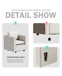 Streamdale Beige Armchairs Comfort and Style for Bedrooms, Corners