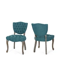 Streamdale Traditional Button Tufted Dining Chair with Scrolled Legs