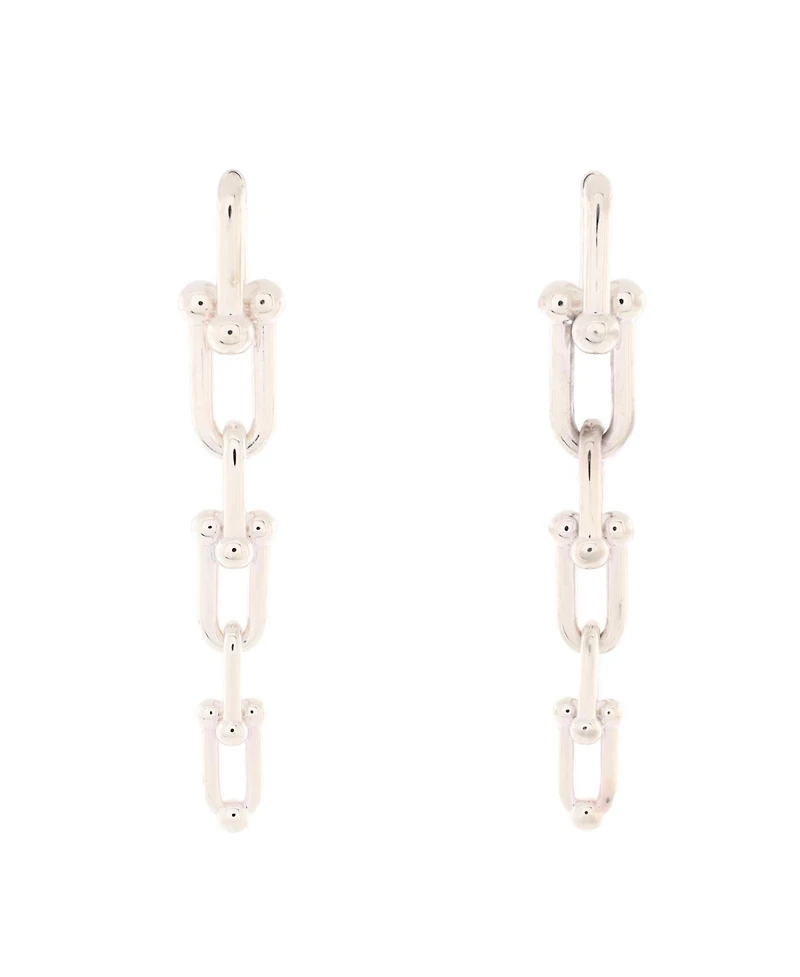 Pre-Owned Tiffany & Co. HardWear Triple Graduated Link Earrings Sterling Silver