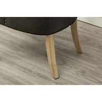 Streamdale Furniture Button Tufted Solid Wood Wingback Hostess Chairs with Nail Heads Set of 2