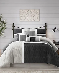 Stratford Park Natalia Colorblock 7-Pc. Comforter Set, California King