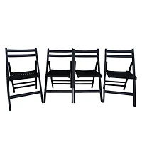 Streamdale Furniture Furniture Slatted Wood Folding Special Event Chair, Set Of 4, Folding Chair