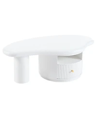 Streamdale Cloud Coffee Table w/ Drawer & Shelf