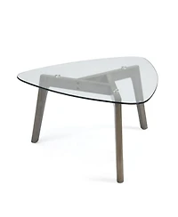 Streamdale Stylish and Sturdy Wood Coffee Table with Ample Storage and Open Shelf