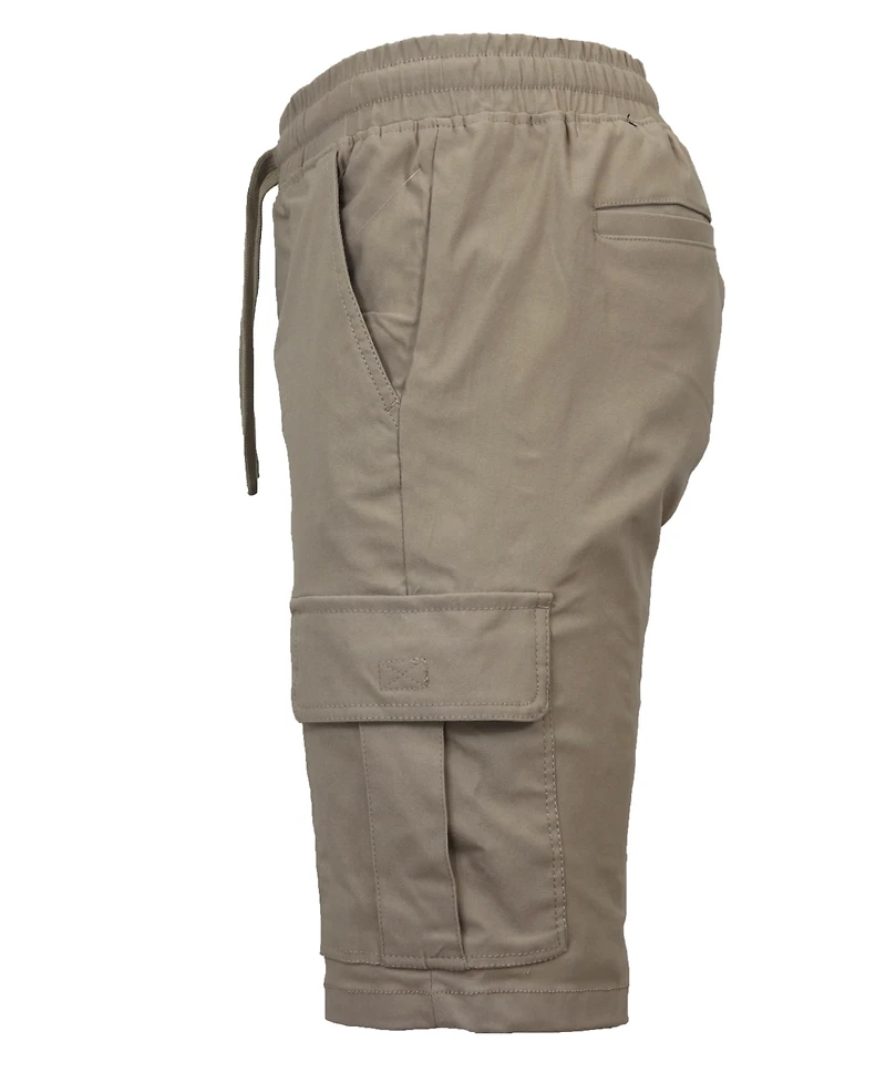 Galaxy By Harvic Men's Super Flex Stretch Cargo Shorts