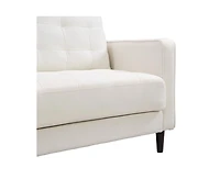Streamdale 3-Seater High Resilience Modern Sofa, Wooden Frame Beige