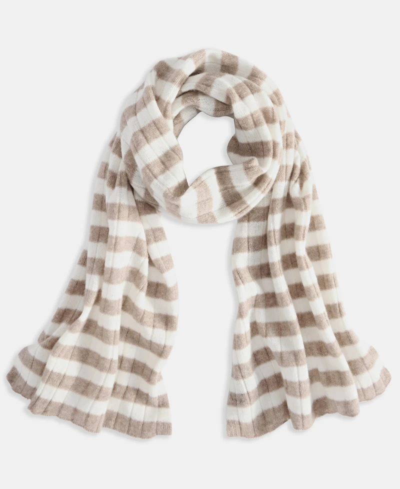 Charter Club Women's 100% Cashmere Striped Scarf, Exclusively at Macy's