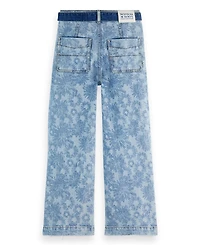 Scotch & Soda Little and Big Girls The Wave Wide Leg Jeans