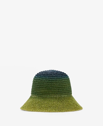 Mango Women's Natural Fiber Gradient Hat