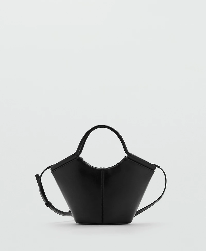 Mango Women's Mini Shopper-Style Shoulder Bag