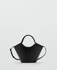 Mango Women's Mini Shopper-Style Shoulder Bag