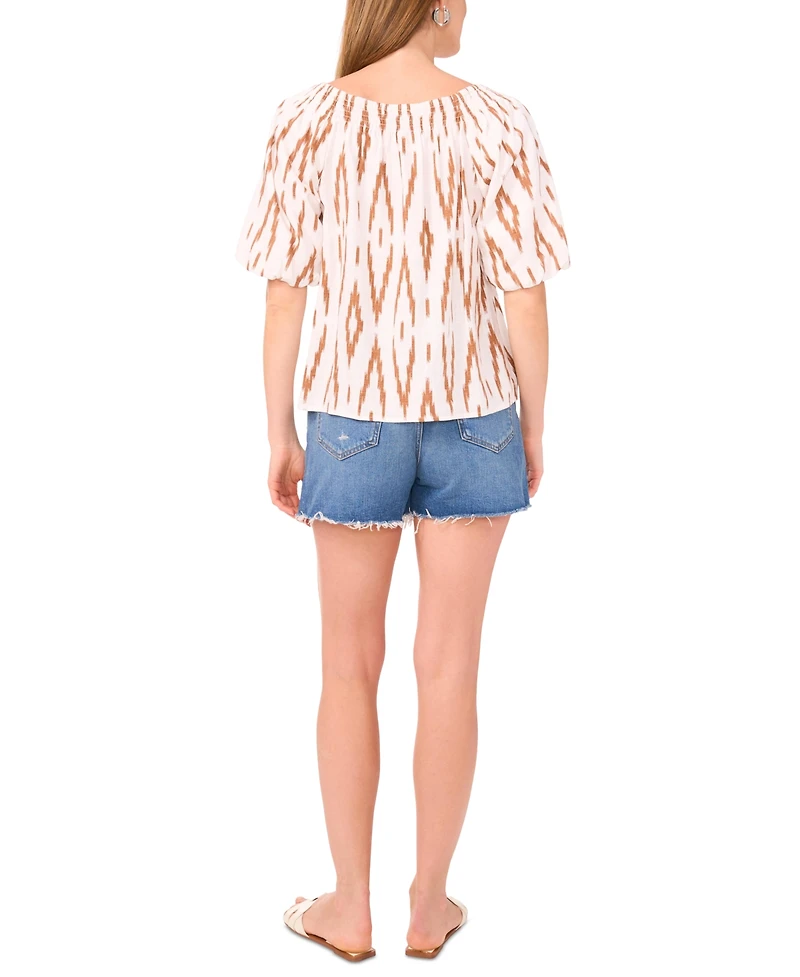 Vince Camuto Women's Square-Neck Puff-Sleeve Blouse