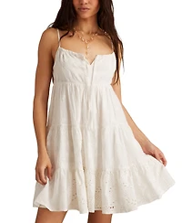 Lucky Brand Women's Cotton Patchwork Mix Mini Dress