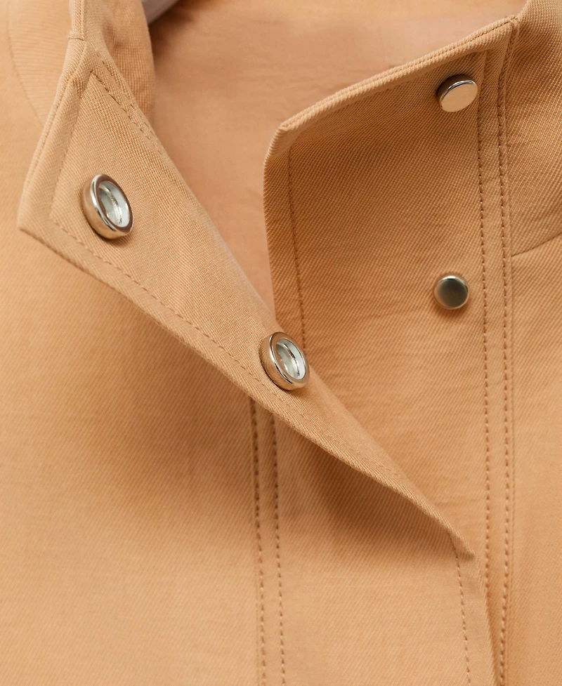 Mango Women's Pockets Oversized Lyocell Jacket