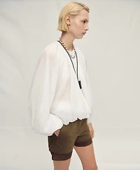 Mango Women's Gathered Semi-Transparent Jacket