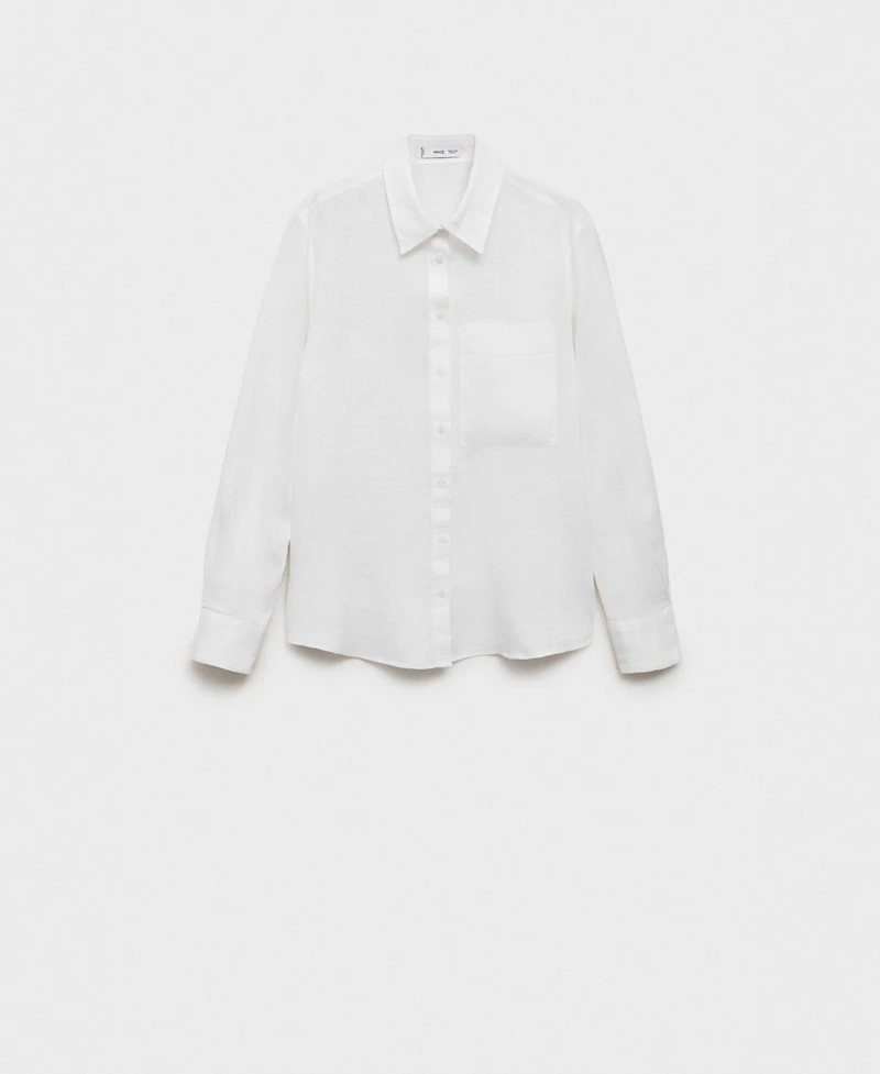 Mango Women's Linen Shirt