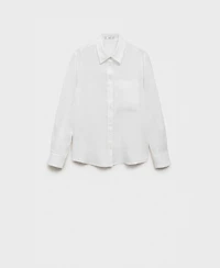 Mango Women's Linen Shirt