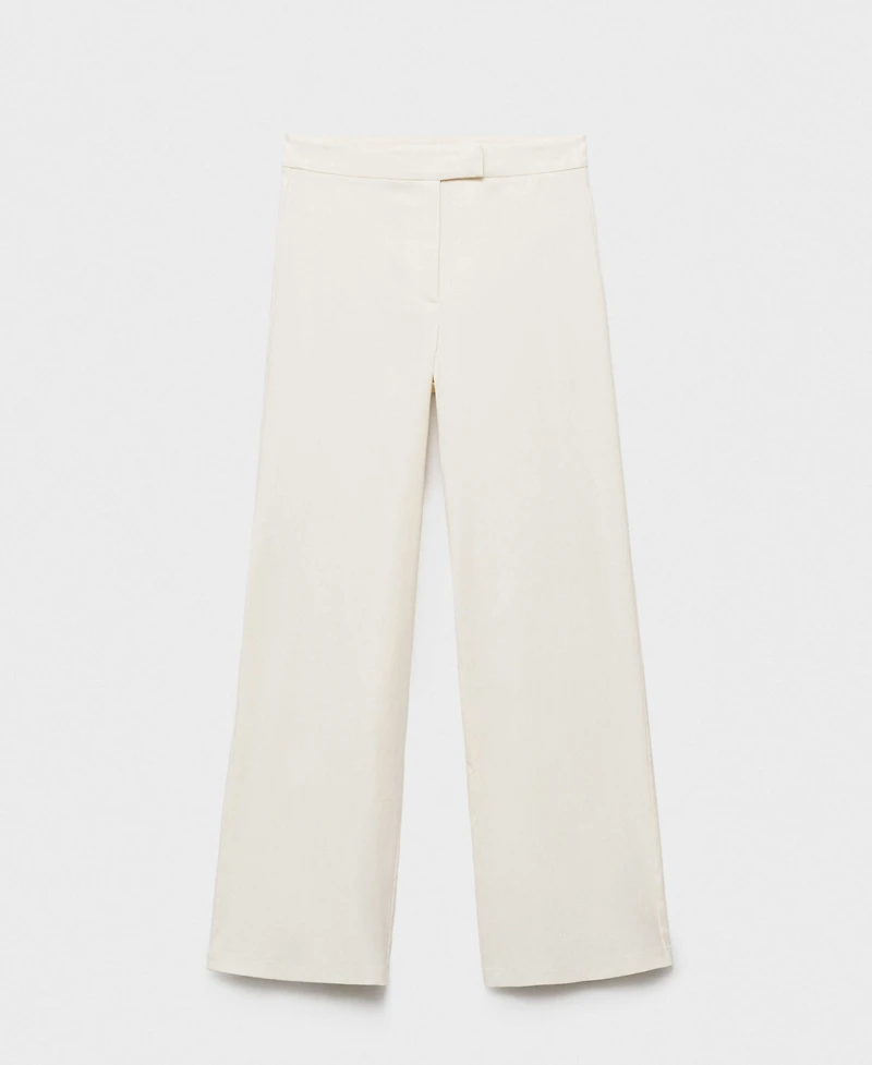 Mango Women's Straight Mid-Rise Pants
