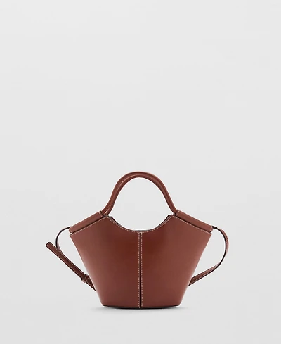 Mango Women's Mini Shopper-Style Shoulder Bag