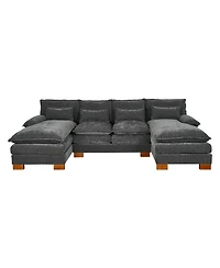 Streamdale Chenille fabric with double lounge chair combination sofa