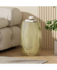 Streamdale Round Metal Hollow Side Table