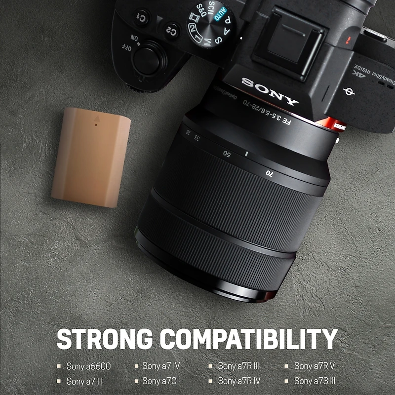 Sony FX30 Super 35 Cinema Line Camera with Fe 50mm f/1.8 Lens for Sony E, Np-FZ100 17.3Wh 7.2V 2400mAh Lithium-Ion Battery Pack with Usb-c Charging Po
