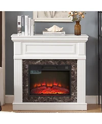 Streamdale Electric Fireplace Mantel with 23" Insert, Remote Control