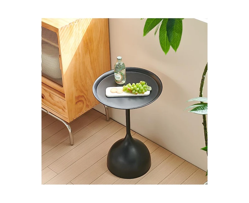 Streamdale Premium Nesting Side Tables with Protective Edges Set of 2, Easy Assembly