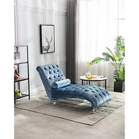 Streamdale Furniture Leisure Concubine Sofa with Acrylic Feet