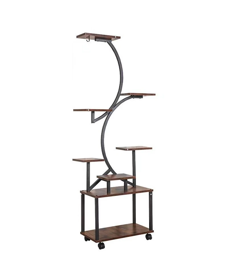 Streamdale 8-Tier Grow Light Plant Stand (Black)