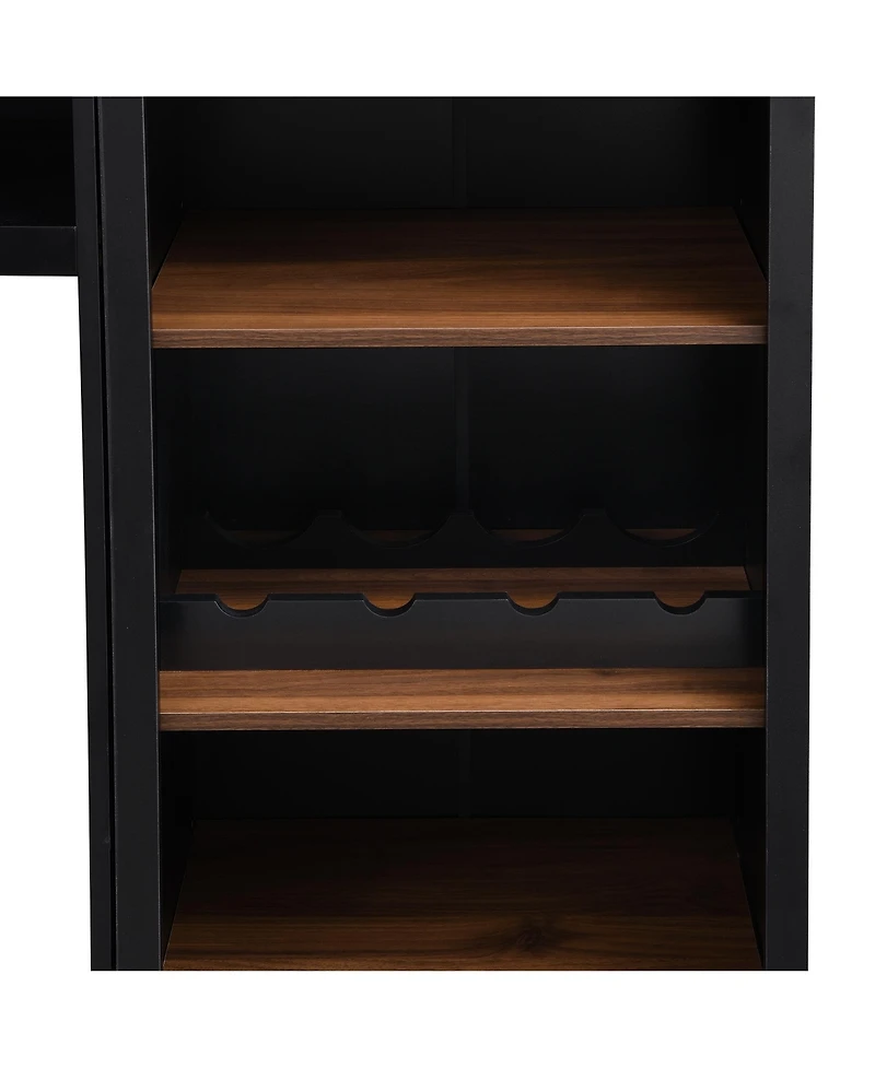 Streamdale Farmhouse Entertainment Center w/ Bookshelf - 70" Tv
