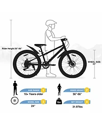Streamdale Fat Tire Mountain Bike for Kids 10+
