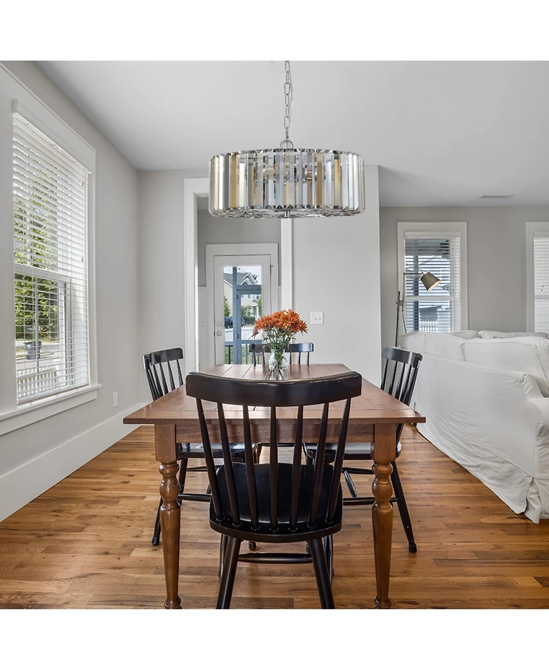 Streamdale Modern Crystal Chandelier for Living-Room Round Cristal Lamp Luxury Home Decor Light Fixture