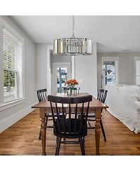Streamdale Modern Crystal Chandelier for Living-Room Round Cristal Lamp Luxury Home Decor Light Fixture