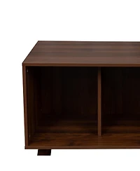 Streamdale Tv Stand Use in Living Room Furniture with 1 storage and 3 shelves Cabinet