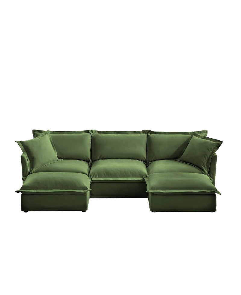 Streamdale U-Shaped Sectional with French Edges, Cloud-Like Comfort Sofa