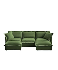 Streamdale U-Shaped Sectional with French Edges, Cloud-Like Comfort Sofa