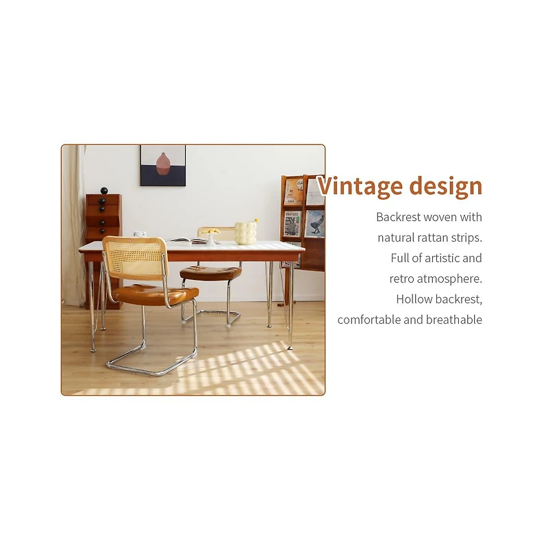 Streamdale Modern Breuer Dining Chairs (Brown, Set of 2)