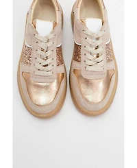 Felipe Glitter Leather Sneakers (Women)