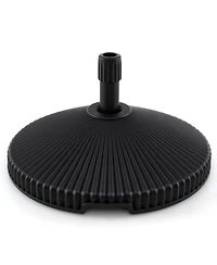 Water and Sand Filled Outdoor Umbrella Stand with Shell Texture and 3 Coupler Sizes