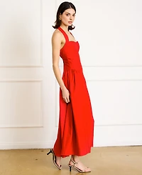 Line & Dot Women's Greta Halter Sleeveless Maxi Dress