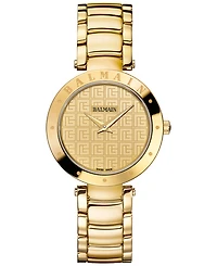 Balmain Women's Swiss Balmainia Gold Pvd Stainless Steel Bracelet Watch 33mm