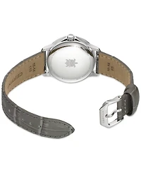 Certina Women's Swiss Ds-8 Gray Leather Strap Watch 31mm