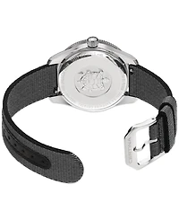 Certina Women's Swiss Ds Heritage Black Nylon Strap Watch 38mm